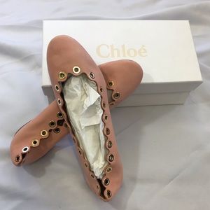 Chloe Scalloped Light Pastel Ballerina Flats 41